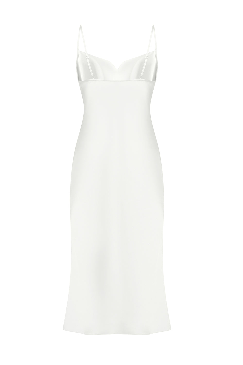 Janna White Silk Slip Dress