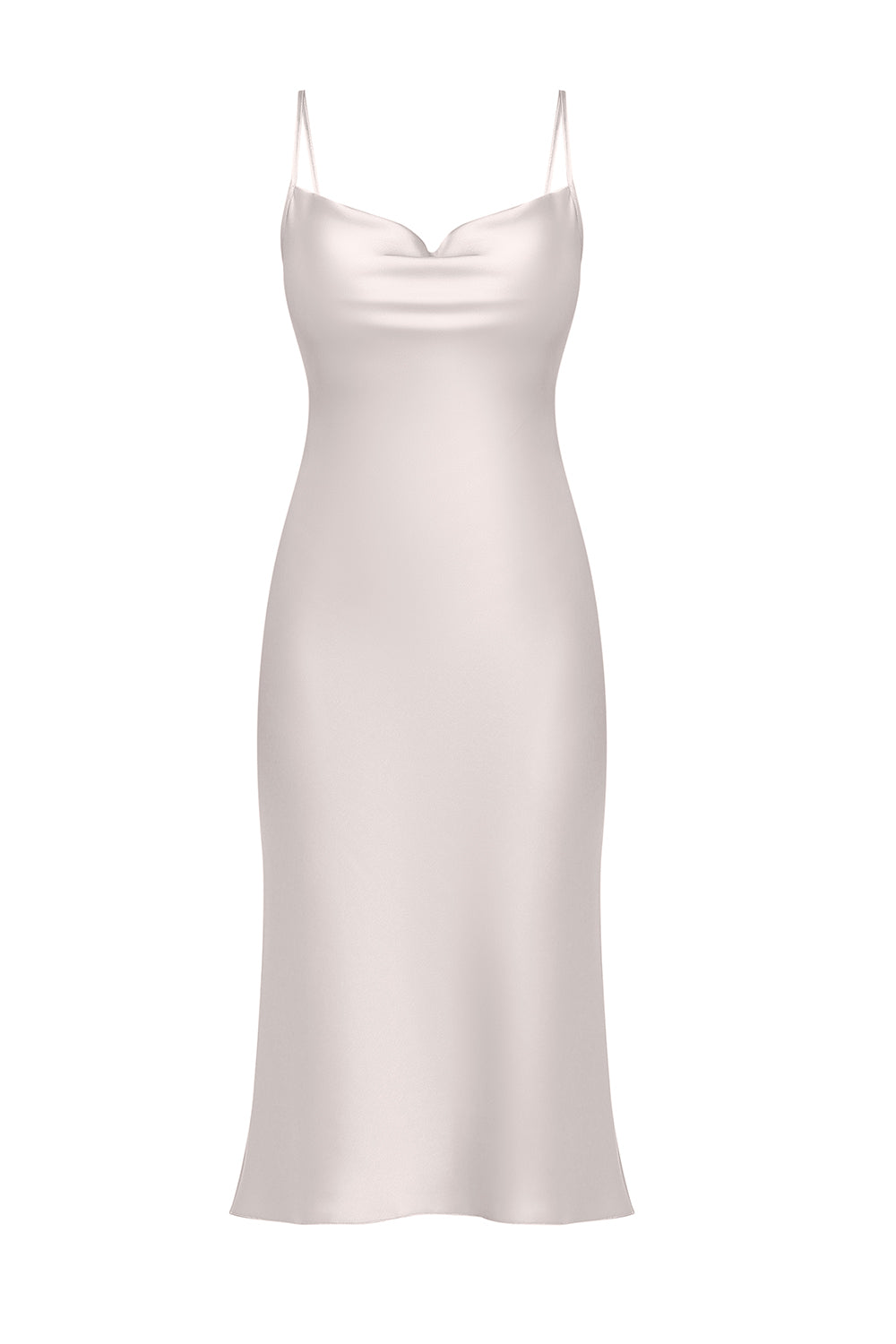 Janna Shell Silk Slip Dress