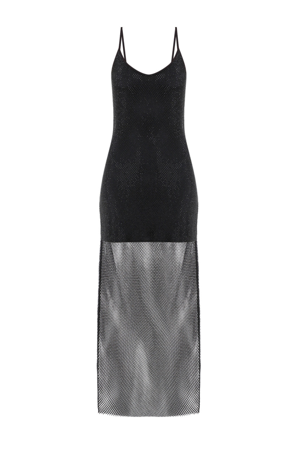 Adana Black Crystal Mesh Midi Dress – YASYA MINOCHKINA