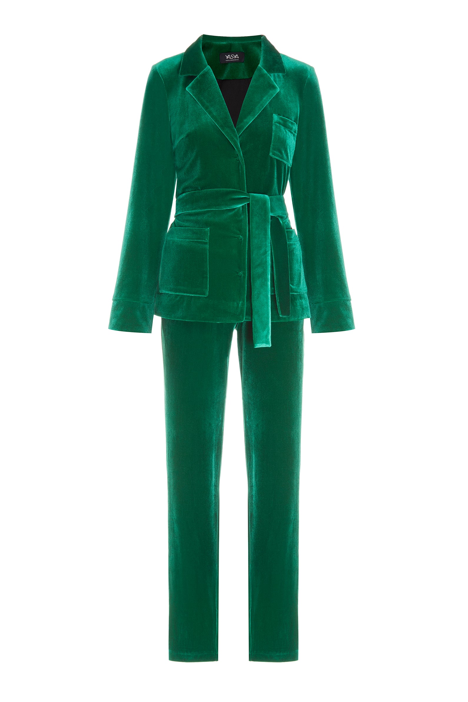 Velvet Suit Emerald – YASYA MINOCHKINA - Main Image