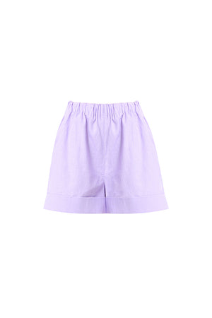 Violet Linen Short