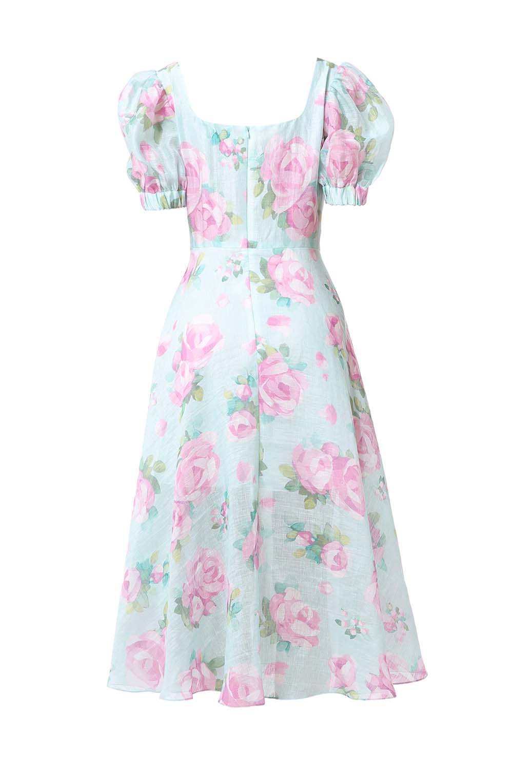 Bonita Floral Linen Midi Dress