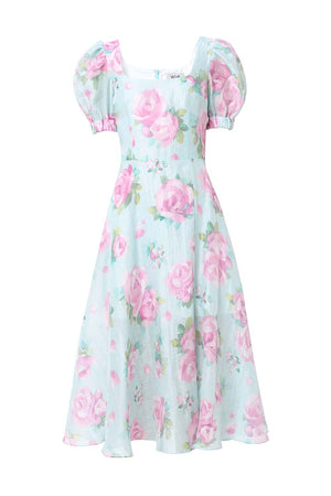 Bonita Floral Linen Midi Dress