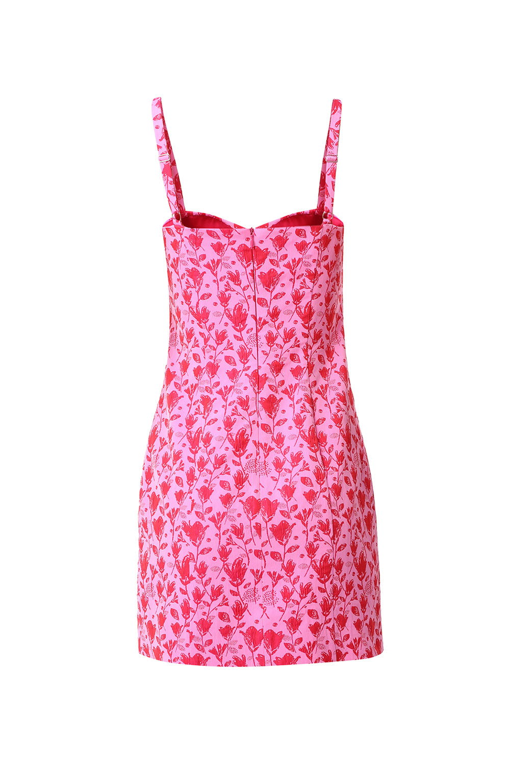 Arely Pink Bustier Mini Dress With Slits