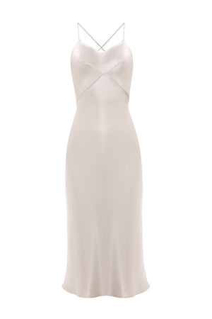 slip dress with open back Turquoise Maxi Slip Dress - Open Back Viscose