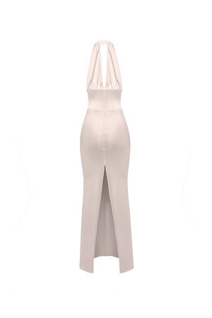 Monaco Champagne Corset Maxi Dress  YASYA MINOCHKINA