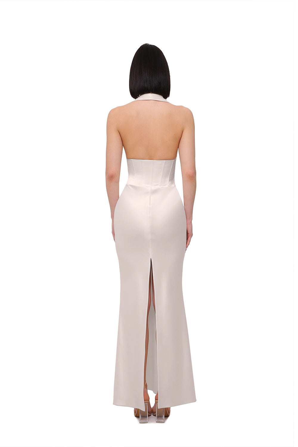 Monaco Champagne Corset Maxi Dress  YASYA MINOCHKINA