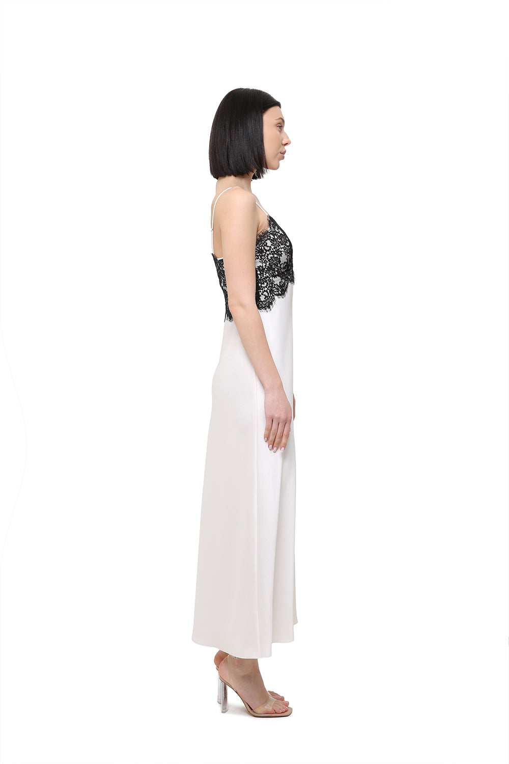 chinese dress ladies Bianca Ivory Lace Slip Dress – YASYA MINOCHKINA