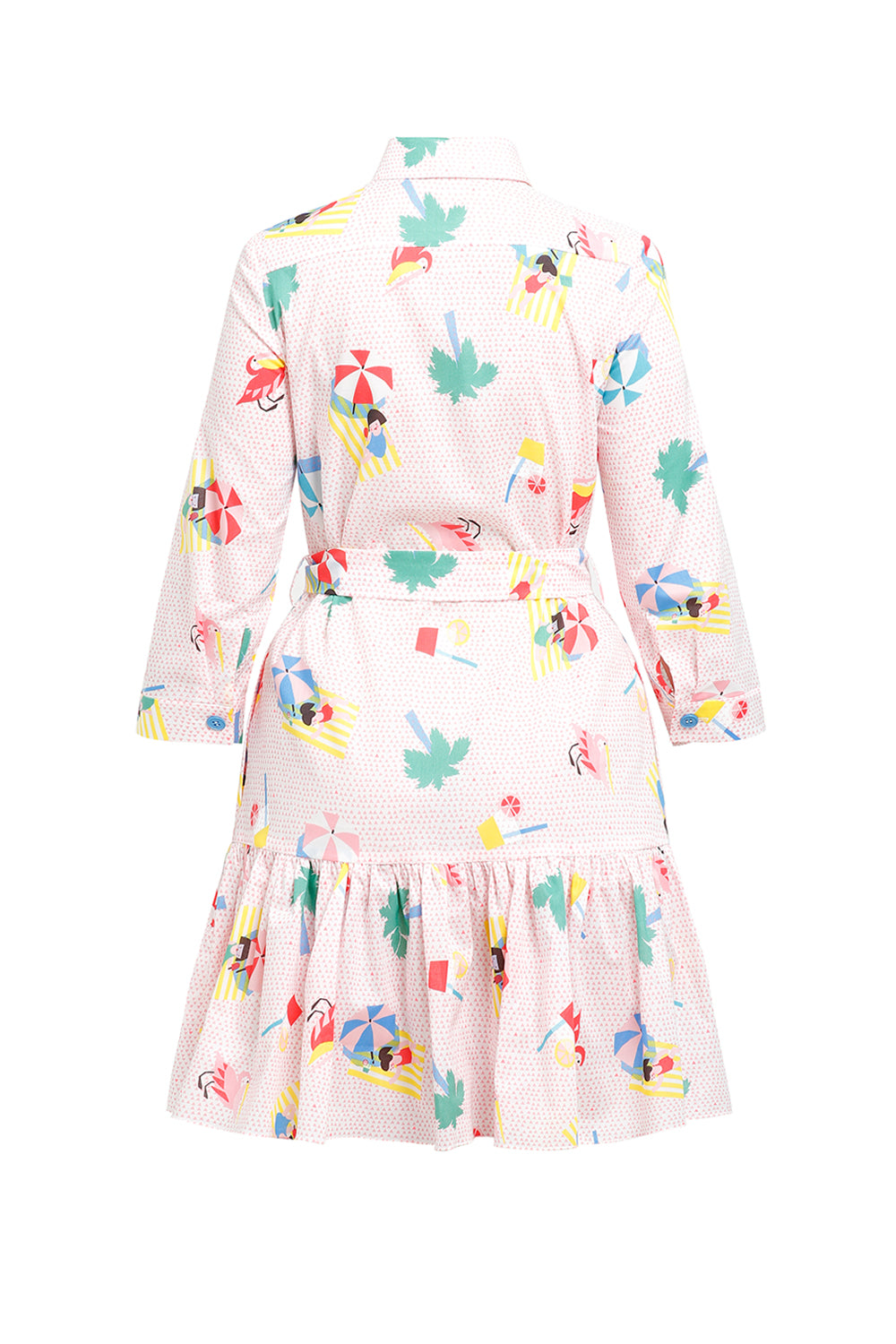 Pink Flamingo Cotton Dress