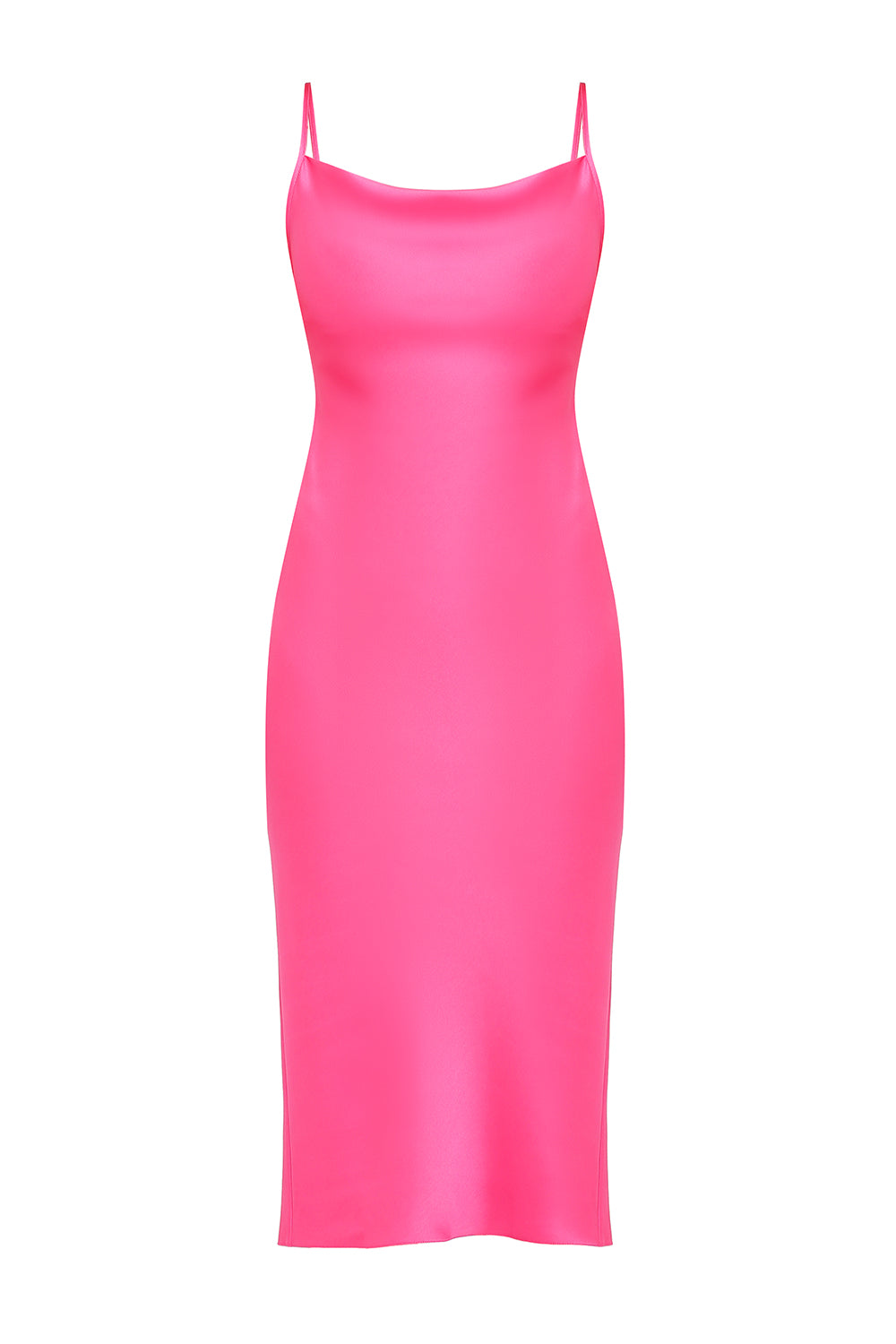 Janna Barbie Silk Slip Dress