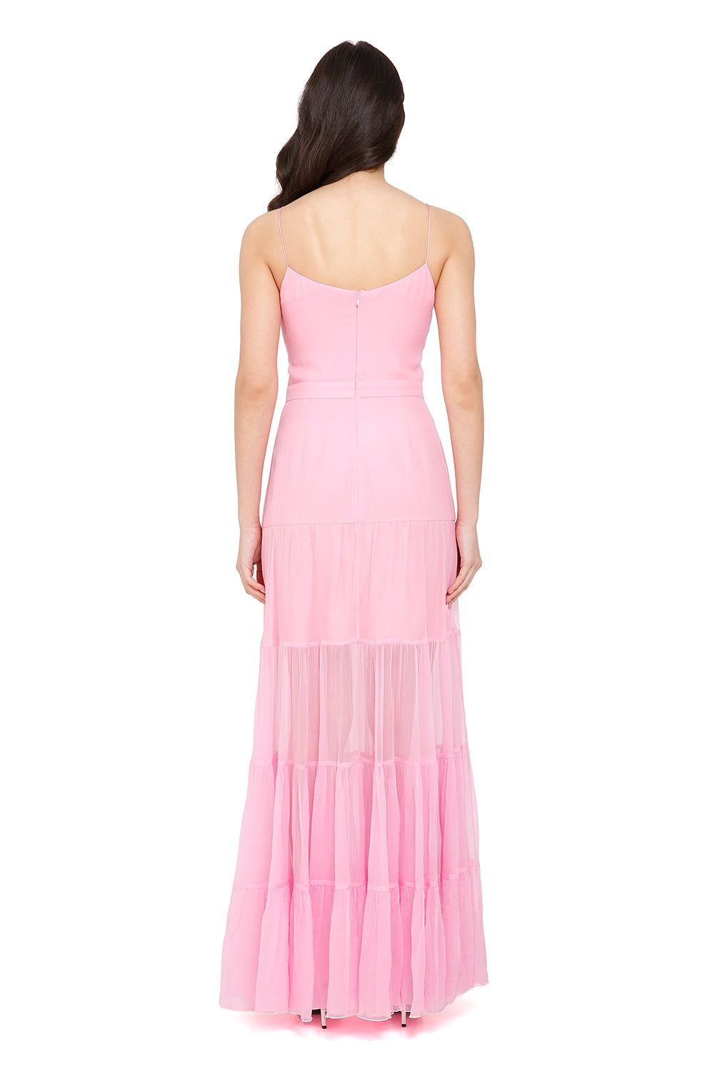 Mykonos Silk Maxi Pink Dress