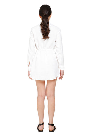 LP White Linen Shirt Dress