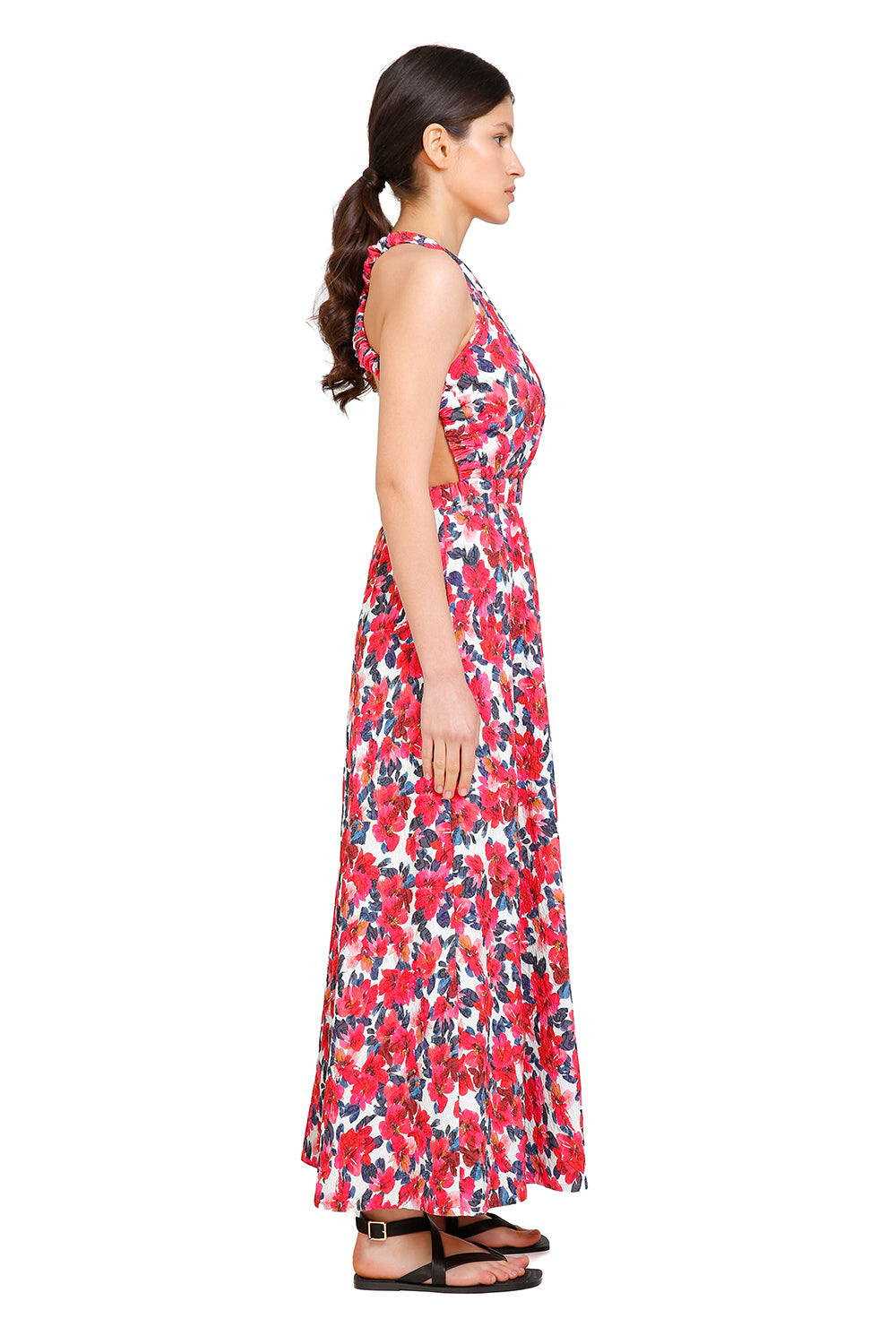 Carmen Flower Print Dress