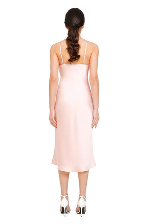 peach satin slip dress PrettyLittleThing Women's Satin Slip Dress in Peach