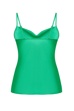 Marta Green Silk Top