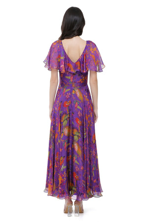 Celestine Plum Floral Print Dress