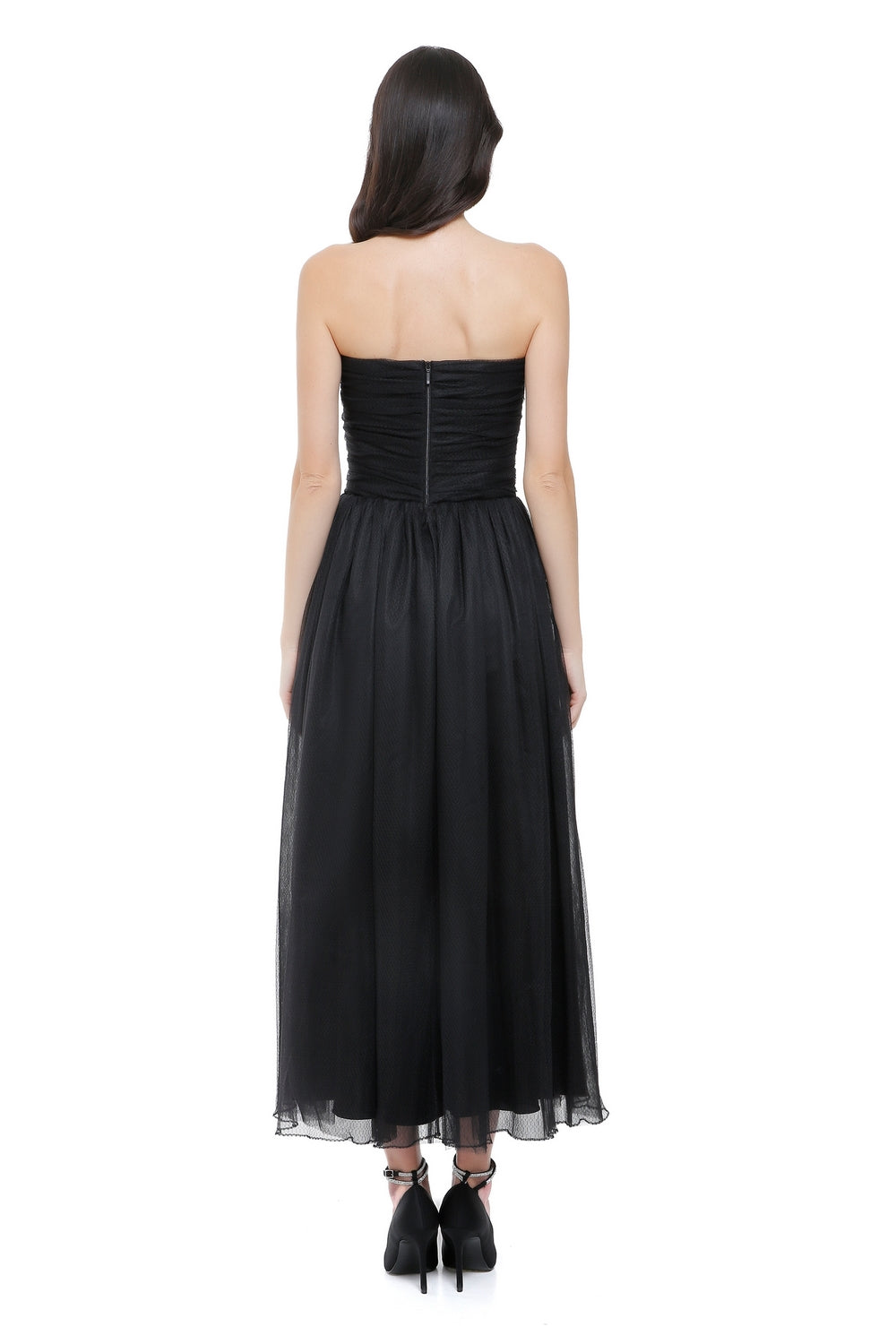 Suzi Tulle Black Corset Dress
