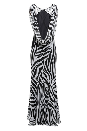 Zebra Silk Dress