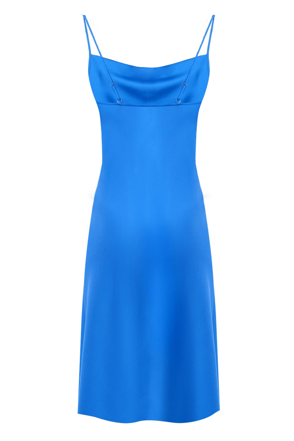 Janna Blue Silk Slip Dress