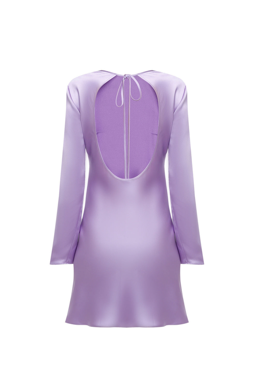 Solomia Purple Silk Mini Dress