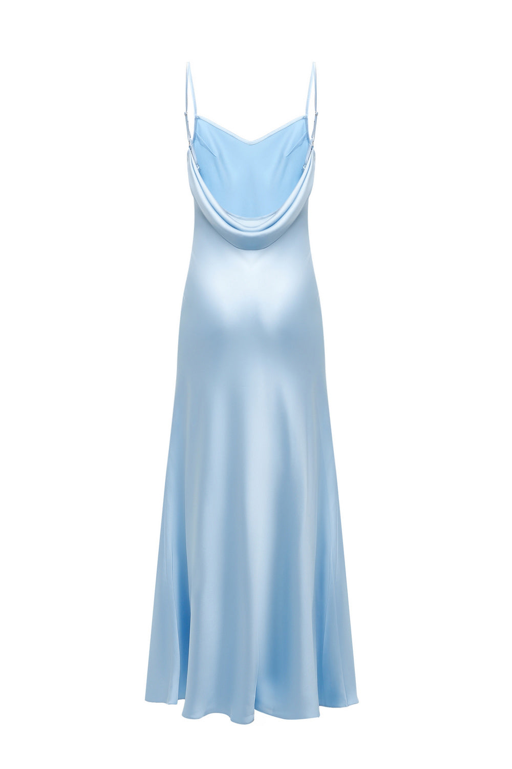Carolyn Sky Blue Silk Maxi Dress M