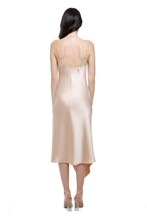 Alice Drapey Asymmetrical Midi Dress