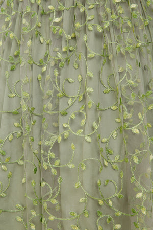 Isobel One Shoulder Tulle Embroidered Dress