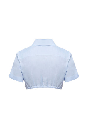 Cropped Linen Shirt