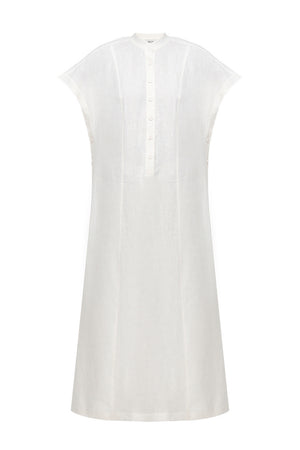 white linen kaftan dress White Linen Kaftan Maxi Dress: Lined Organic Cotton, Plus Size