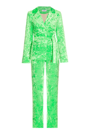 Velvet Suit Apple Green