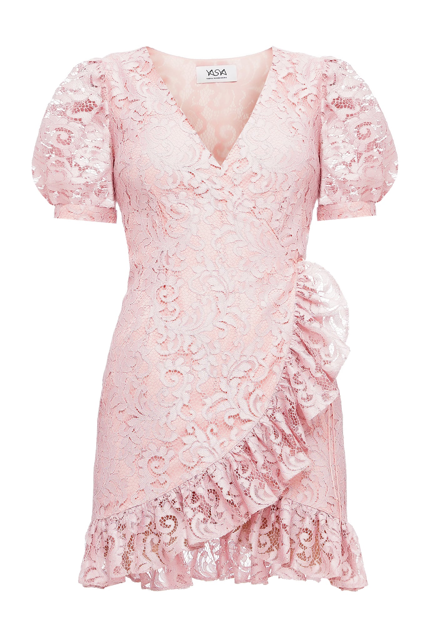 Aster Lace Blush Mini Dress