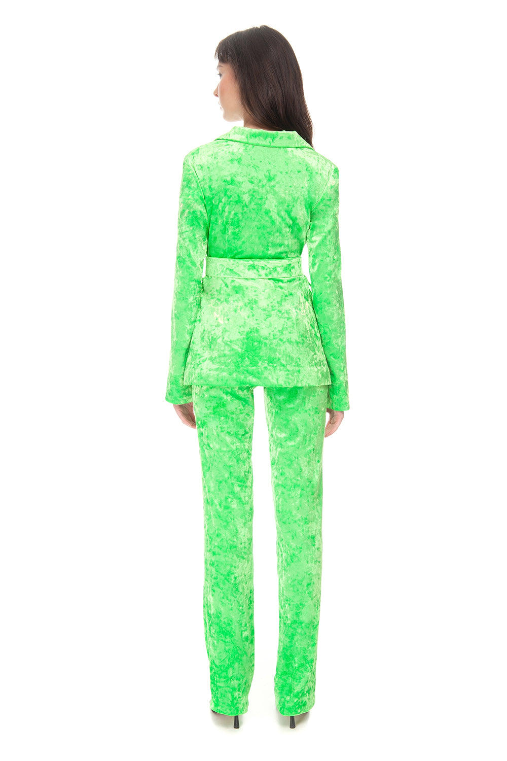 Velvet Suit Apple Green